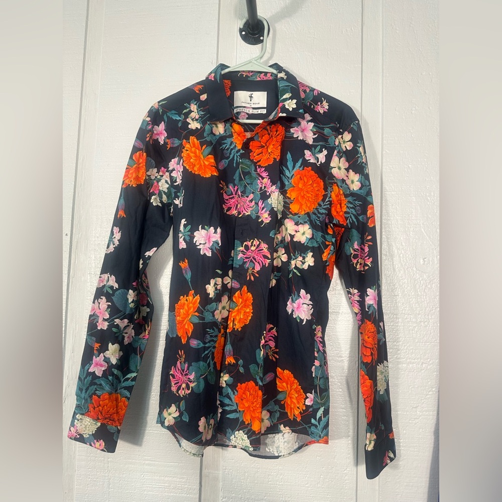 Favorite Sons Men’s Floral Shirt Size Medium EUC